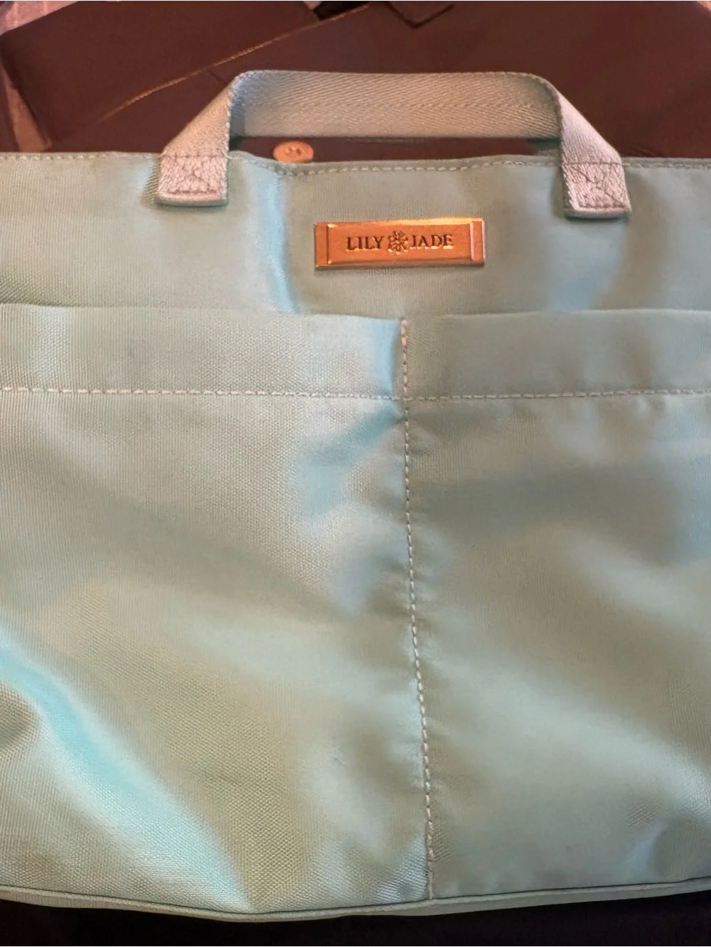 Lily Jade Gray Leather Madeline Convertible Diaper Bag Purse Backpack Crossbody